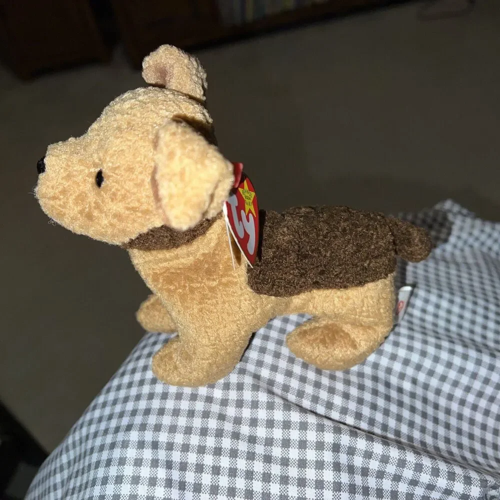1996 Ty Beanie Baby TUFFY THE DOG With Rare Multiple Tag Errors Retired New Cond
